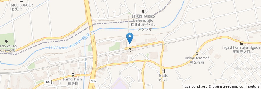 Mapa de ubicacion de 神奈川歯科 en Japonya, 神奈川県, 横浜市.