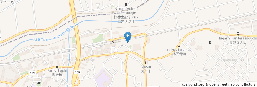 Mapa de ubicacion de 横浜カルバリーチャペル en 일본, 가나가와현, 요코하마시.
