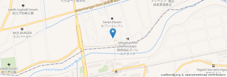 Mapa de ubicacion de かっすい55 en Japan, Kanagawa Prefecture, Yokohama, Tsuzuki Ward.
