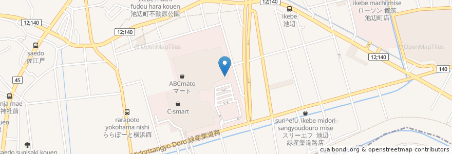 Mapa de ubicacion de マクドナルド en 日本, 神奈川縣, 横滨市, 都筑区.