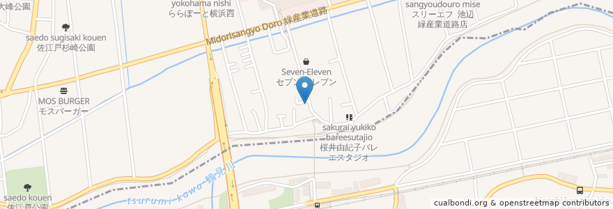 Mapa de ubicacion de 華祥園 en Jepun, 神奈川県, 横浜市, 都筑区.