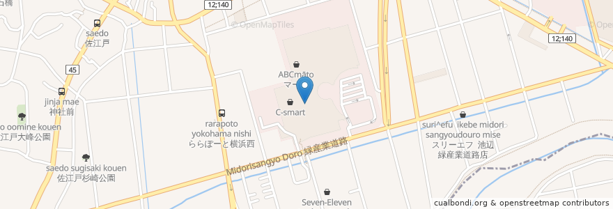 Mapa de ubicacion de タリーズコーヒー en 일본, 가나가와현, 요코하마시, 都筑区.