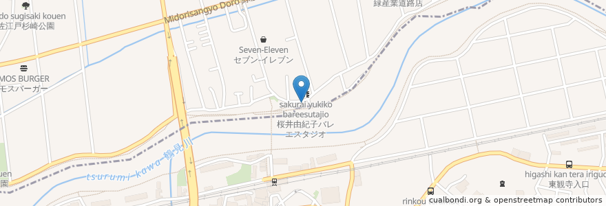 Mapa de ubicacion de 酒処まつげん en ژاپن, 神奈川県, 横浜市.