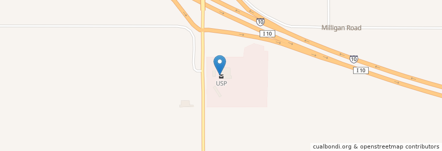 Mapa de ubicacion de USPS en United States, Arizona, Pinal County, Eloy.