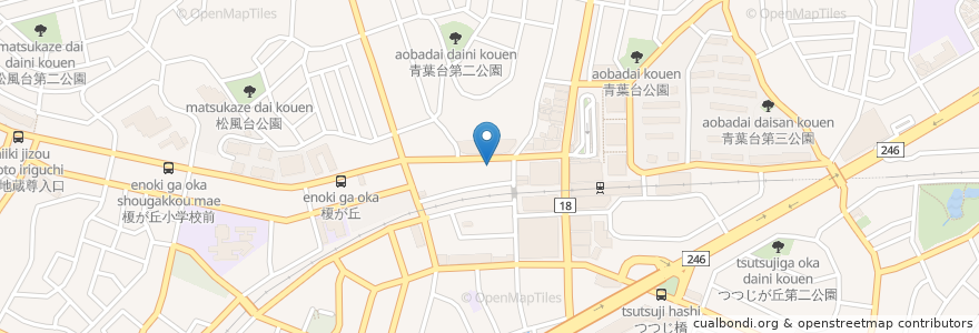 Mapa de ubicacion de ニワトリマーケット en اليابان, كاناغاوا, 横浜市, 青葉区.
