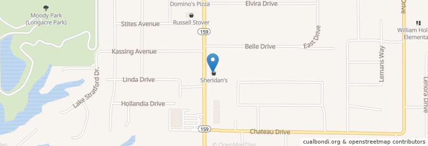 Mapa de ubicacion de Sheridan's en Estados Unidos Da América, Illinois, Fairview Heights.