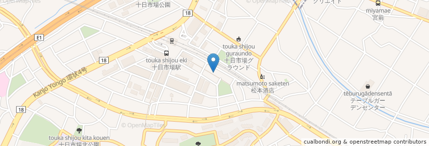 Mapa de ubicacion de 海陽飯店 en 일본, 가나가와현, 요코하마시, 緑区.