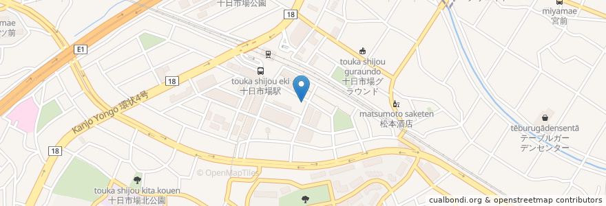 Mapa de ubicacion de 高津内科医院 en Japonya, 神奈川県, 横浜市, 緑区.