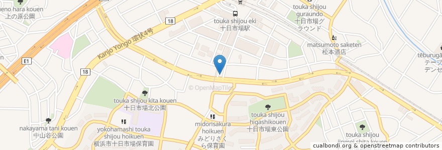 Mapa de ubicacion de 登龍門 en Jepun, 神奈川県, 横浜市, 緑区.