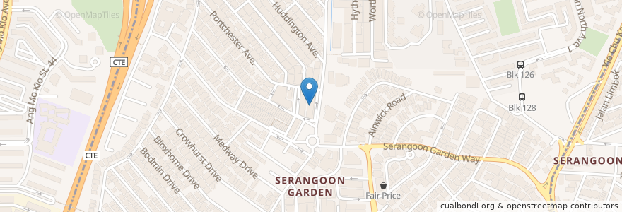 Mapa de ubicacion de The Tamarind Spa en Singapore, Central.