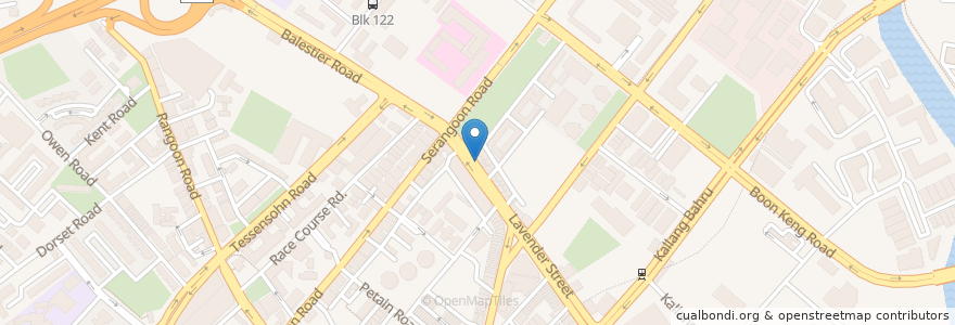 Mapa de ubicacion de Carlsberg en 新加坡, 中区.