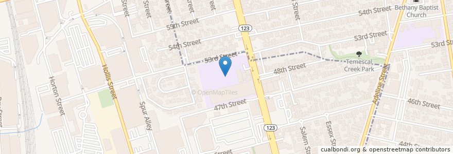 Mapa de ubicacion de Anna Yates Elementary School en Estados Unidos De América, California, Condado De Alameda, Emeryville.