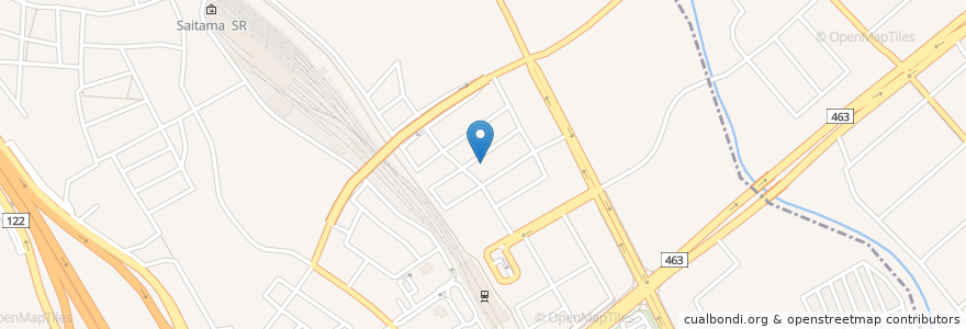 Mapa de ubicacion de 浦和美園駅前郵便局 en 日本, 埼玉県, さいたま市, 緑区.
