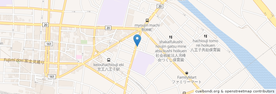 Mapa de ubicacion de アイペック en Japão, Tóquio, 八王子市.