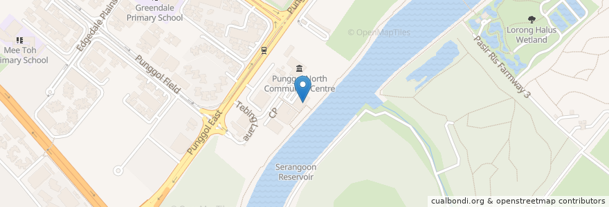 Mapa de ubicacion de Whisk & Paddle en Singapur, Northeast.