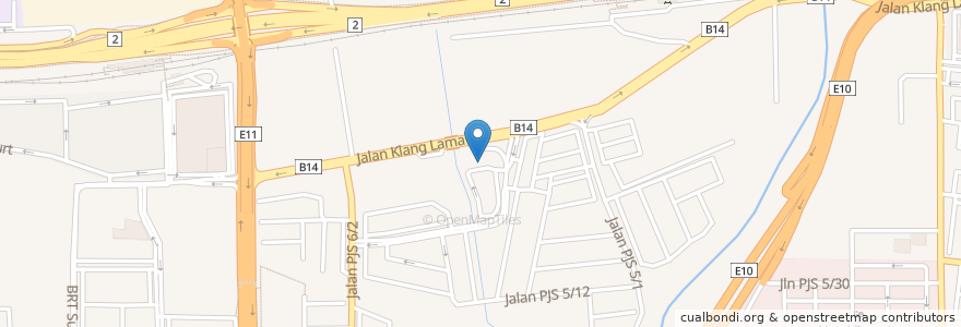 Mapa de ubicacion de CIMB ATM en マレーシア, セランゴール, Petaling Jaya.