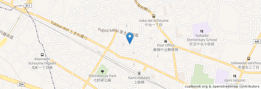Mapa de ubicacion de Hungry heaven en Japan, Tokio, 板橋区.