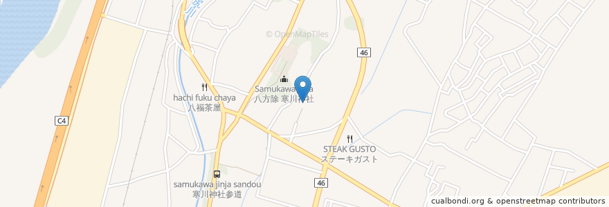 Mapa de ubicacion de 興全寺 en Япония, Канагава, Кодза, Самукава.