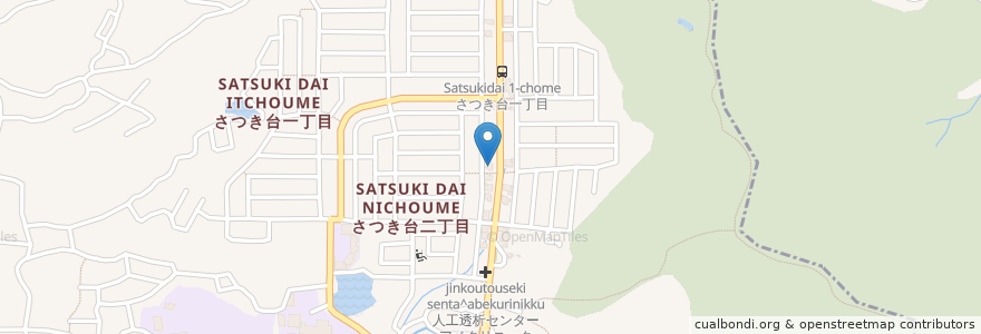 Mapa de ubicacion de さつき台歯科クリニック en Jepun, 奈良県, 生駒市.