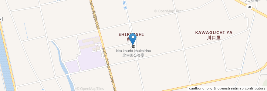 Mapa de ubicacion de 白石神社 en ژاپن, 岡山県, 岡山市, 東区.
