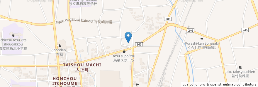 Mapa de ubicacion de 和saburo en Japan, 佐賀県, 鳥栖市.