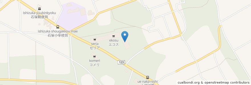 Mapa de ubicacion de 岸田歯科医院 en Japan, 茨城県, 東茨城郡, 城里町.