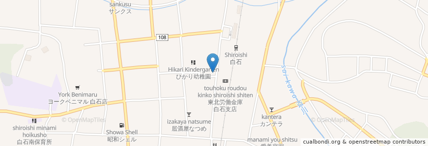 Mapa de ubicacion de 小料理ささき en 일본, 미야기현, 白石市.