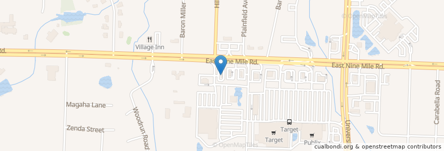 Mapa de ubicacion de Starbucks en Stati Uniti D'America, Florida, Escambia County.
