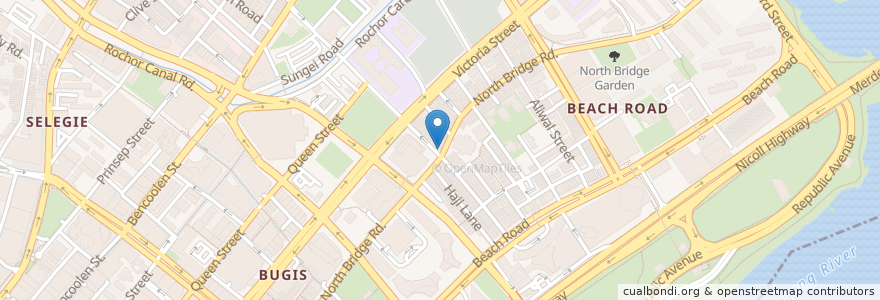 Mapa de ubicacion de A. Wali Mohamed Bros en Singapura, Central.