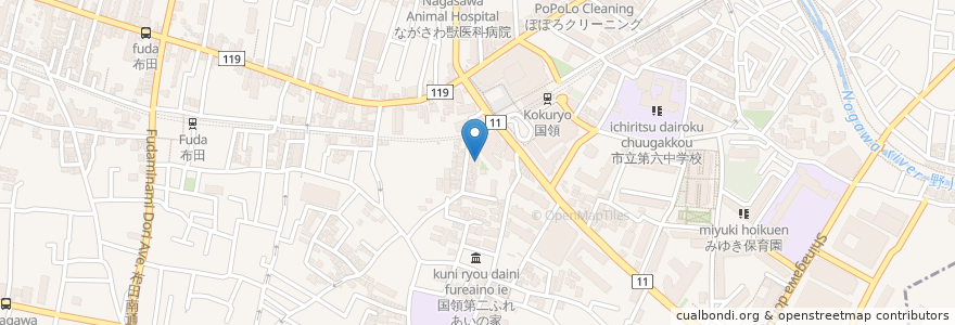 Mapa de ubicacion de だいちゃん en ژاپن, 東京都, 調布市.