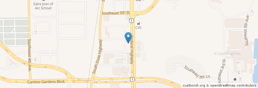Mapa de ubicacion de City National Bank en ایالات متحده آمریکا, فلوریدا, Palm Beach County, Boca Raton.
