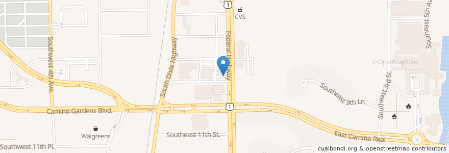 Mapa de ubicacion de Chase en Estados Unidos Da América, Flórida, Palm Beach County, Boca Raton.