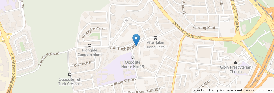 Mapa de ubicacion de Pariposa Preschool en Singapore, Southwest.