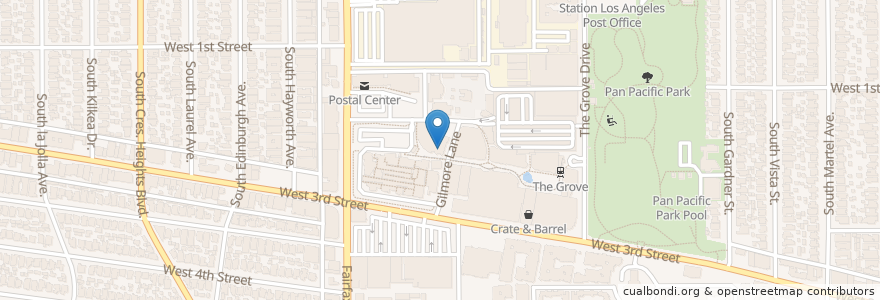 Mapa de ubicacion de Marmalade Cafe en アメリカ合衆国, カリフォルニア州, Los Angeles County, ロサンゼルス.