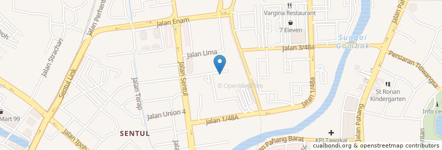 Mapa de ubicacion de Methodist Boys Secondary School en Maleisië, Selangor, Kuala Lumpur.