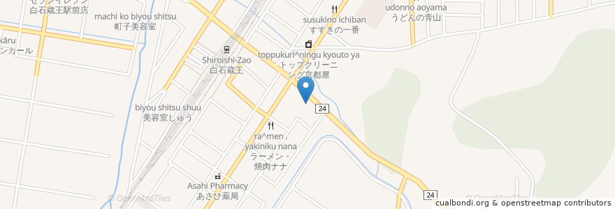 Mapa de ubicacion de 引地泌尿器科内科クリニック en Giappone, 宮城県, 白石市.