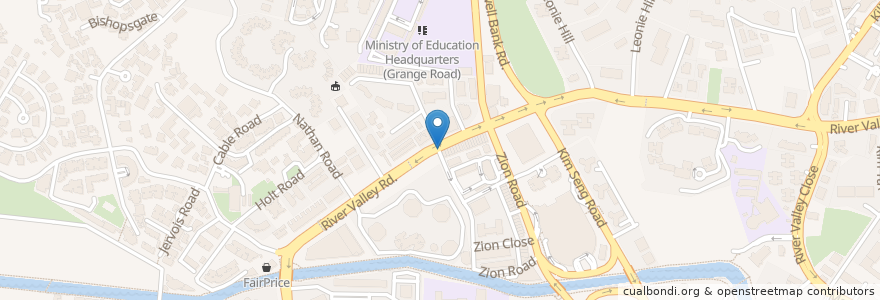 Mapa de ubicacion de RV Burger en 싱가포르, Central.