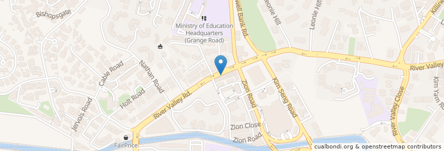 Mapa de ubicacion de Kurry Korner en Singapore, Central.
