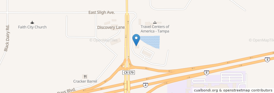 Mapa de ubicacion de Bob Evans en Estados Unidos De América, Florida, Hillsborough County.