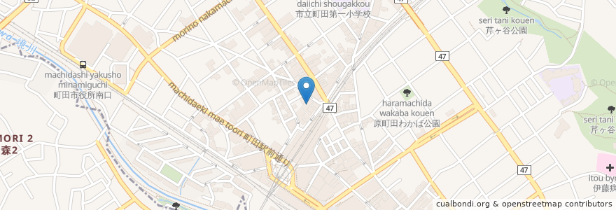 Mapa de ubicacion de スシロー en Japonya, 東京都, 町田市.