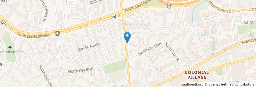 Mapa de ubicacion de Little Free Library en 미국, 버지니아, Arlington County, Arlington.