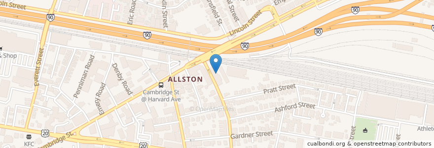 Mapa de ubicacion de Our Future Learning Center en アメリカ合衆国, マサチューセッツ州, Suffolk County, ボストン.