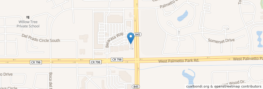 Mapa de ubicacion de Wells Fargo en 미국, 플로리다주, Palm Beach County.