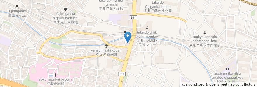 Mapa de ubicacion de 博多長浜ラーメン en Japonya, 東京都, 杉並区.