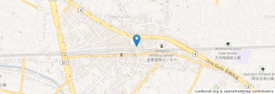 Mapa de ubicacion de さとう皮膚科 en اليابان, 東京都, 杉並区.