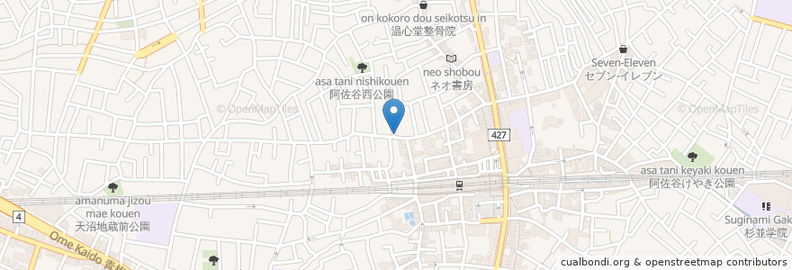 Mapa de ubicacion de 中華光陽軒 en Japonya, 東京都, 杉並区.