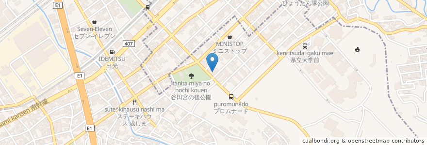 Mapa de ubicacion de 県立大学前クリニック en 日本, 静岡県, 静岡市, 駿河区.