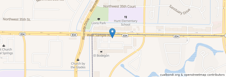 Mapa de ubicacion de IHOP en 미국, 플로리다주, Broward County, Margate.