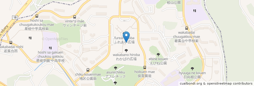 Mapa de ubicacion de HAC若葉台薬局 en ژاپن, 神奈川県, 横浜市.