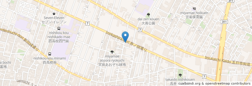 Mapa de ubicacion de 藤本矯正歯科 en Япония, Токио, Сугинами.